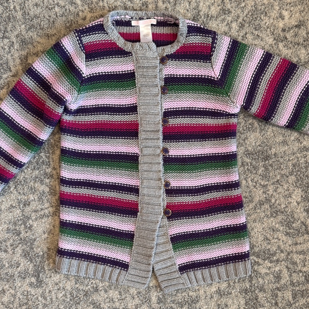 Janie and Jack Multicolor Striped Cardigan